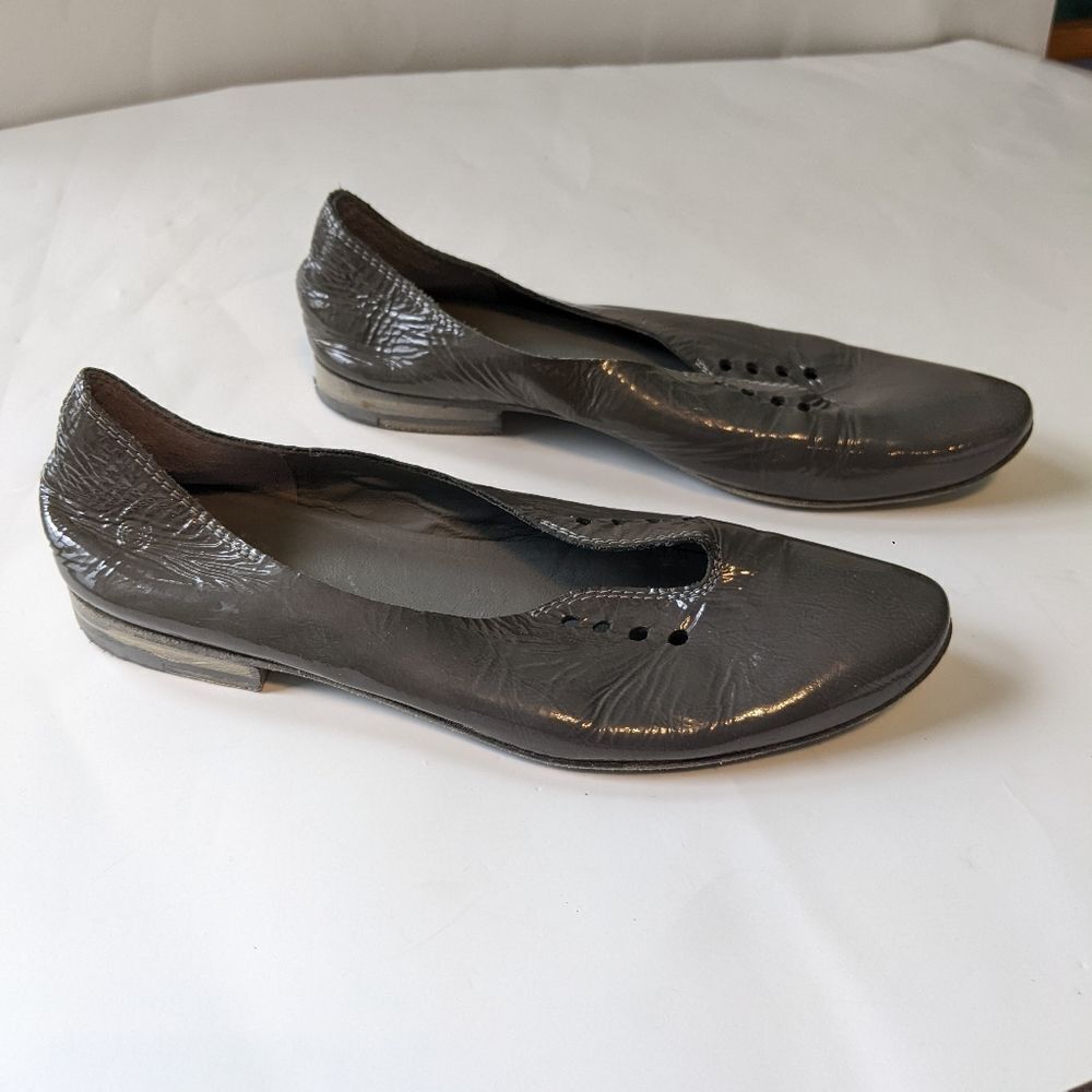 MARSELL PATENT leather flats size 5(35) in EUC